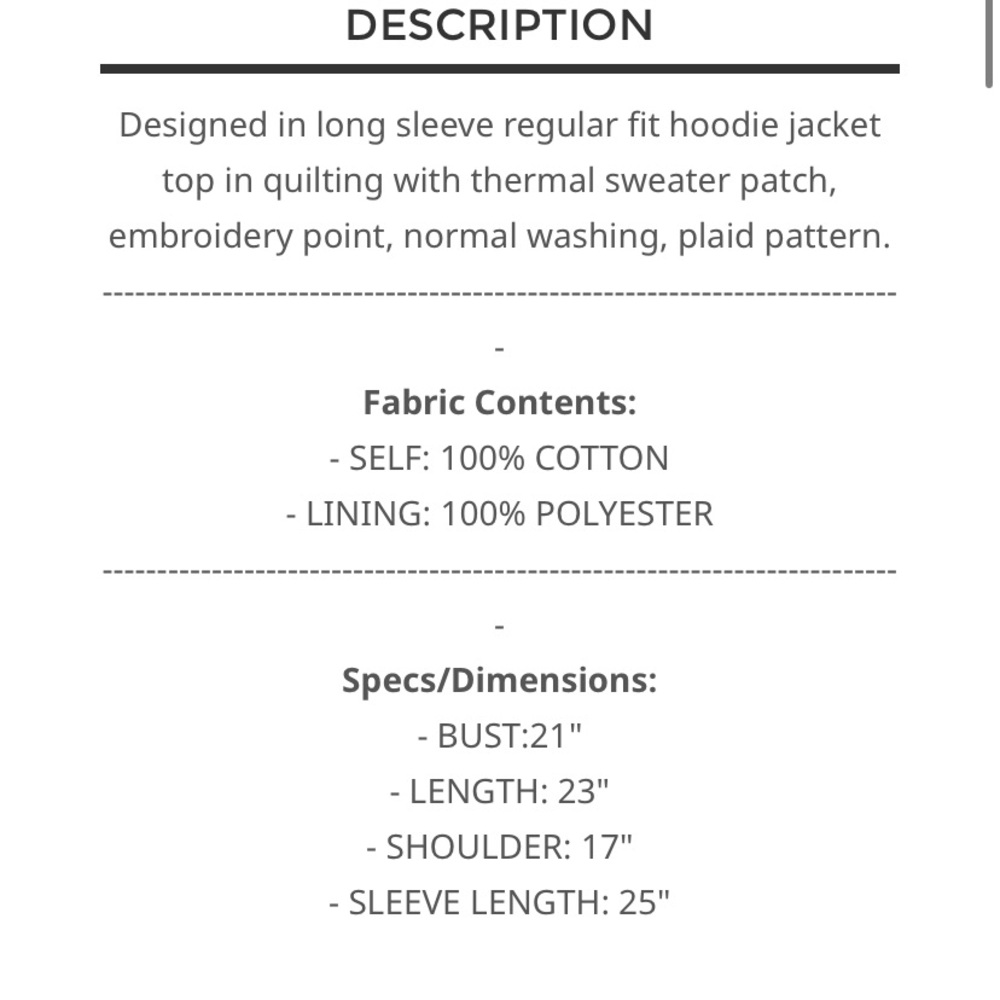 $55 start No. 288 1 Left 💕POL Quilted hooded jacket - Picture 5 of 5